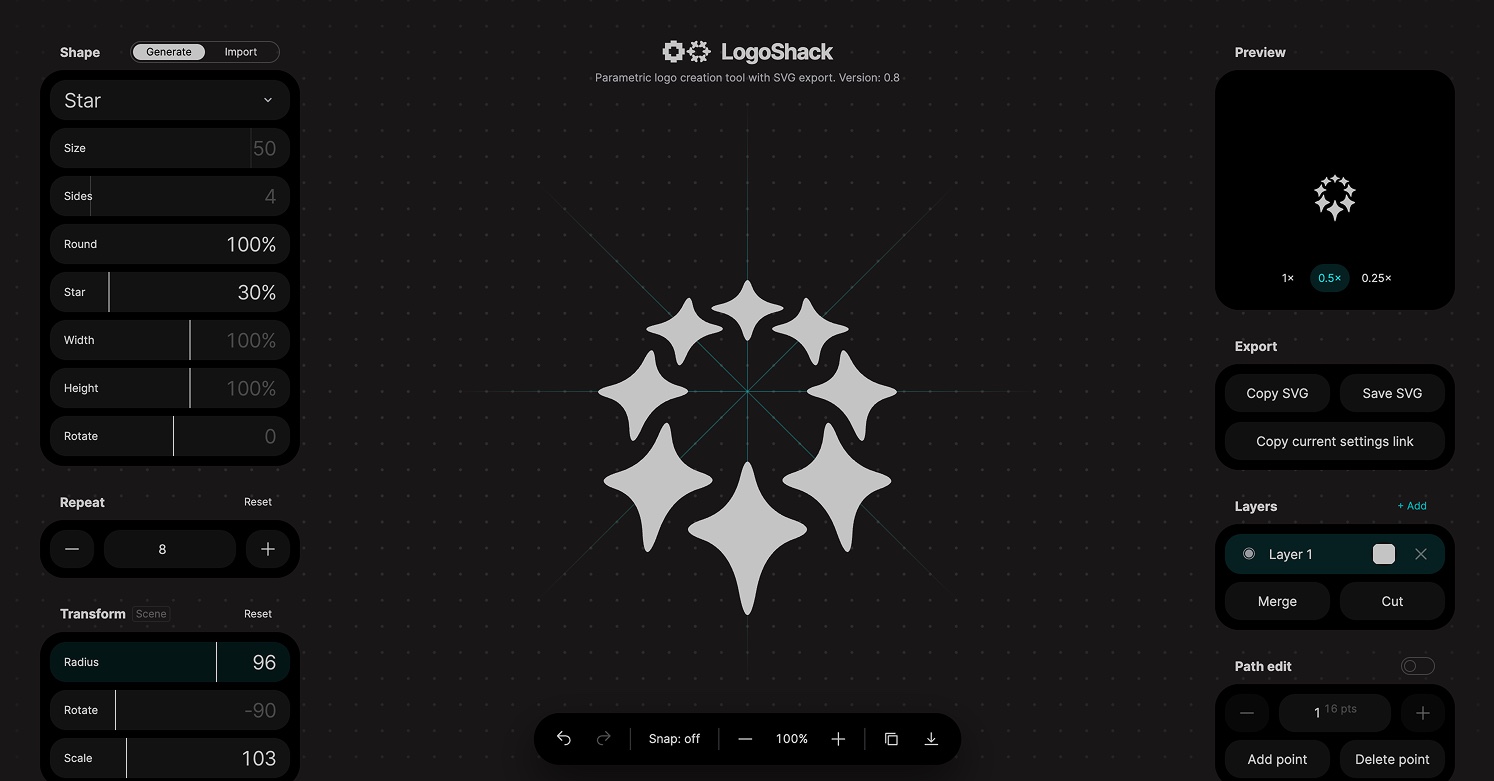 LogoShack interface preview