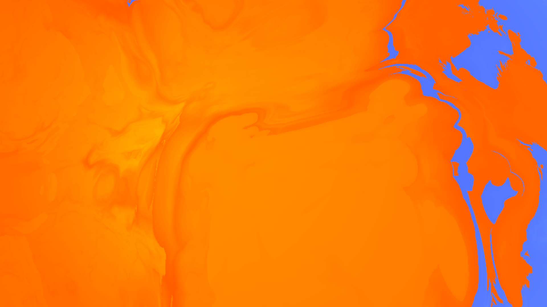 WebGL shader in orange and blue